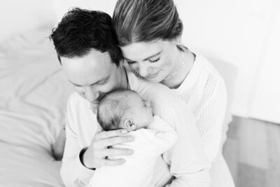 newborn liefde vader en moeder