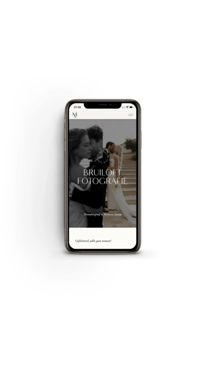 Showit website template voor trouwfotografen