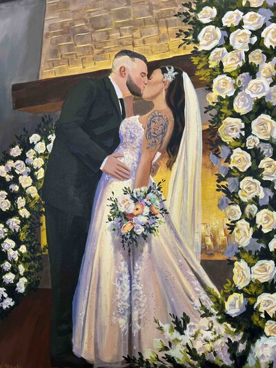 Ashery Lane Farm Minesota Live Wedding Painting