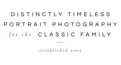 Distinctly timeless portrait photography for the classic family