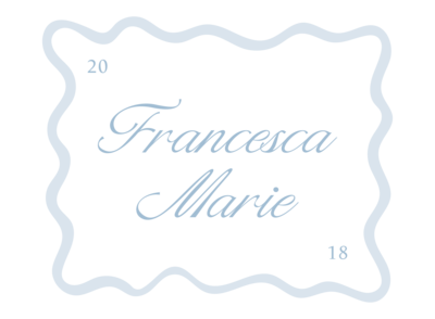 Francesca Marie Photography stamp logo