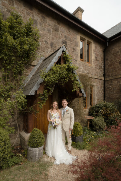 Outdoor wedding photography at a woodland wedding in Cornwall