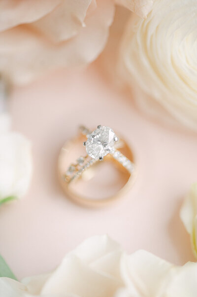 wedding ring detail from galveston wedding