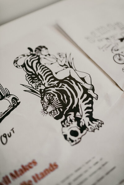 Hand Drawn Tiger Graphic