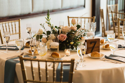 Leigh Florist Design Studio Audubon NJ wedding reception centerpiece