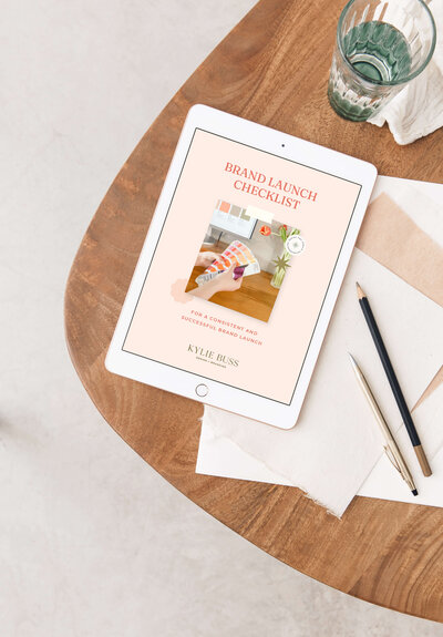 Checklist for successful brand launches freebie mockup on iPad