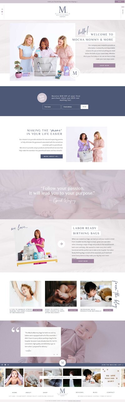 Experience the essence of Sucheta's captivating presence as you navigate through the full homepage of her keynote speaker website. Designed to ignite passion and curiosity by a Showit Web Design expert, this layout harmonizes professionalism with the allure of travel seamlessly.