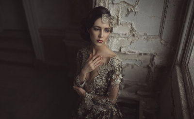 Roksana_gold_black_beaded_lace_evening_dress_JoanneFlemingDesign_FerhanKhan (4)