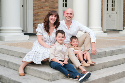 Groom kisses brides cheek before their Floridan Palace wedding in Tampa