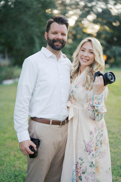 husband and wife wedding photographer team tampa, fl