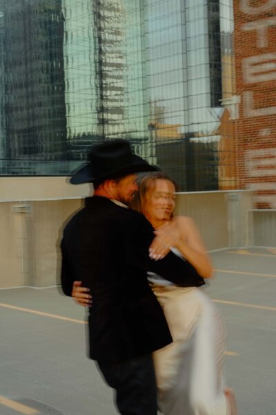 City downtown engagement photoshoot