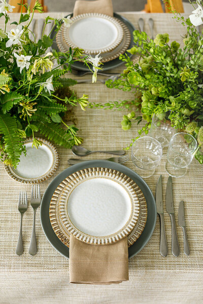 Adelaide porcelain dishware, featuring a reactive, crackled glaze finish on a natural clay body