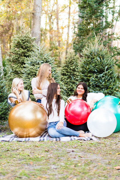 holiday pop up session for senior spokesmodels