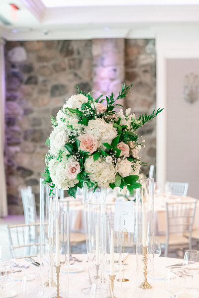 lush floral wedding centerpiece