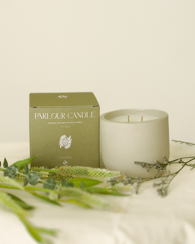 Parlour Candle is a handcrafted candle and home decor line created in a 100-year-old studio space. Using 100% natural coconut soy wax and high-quality, paraben- and phthalate-free fragrance oils, each candle vessel and decor piece is handmade with natural earth pigments and concrete. The line emphasizes sustainability, featuring fully recyclable vessels and no excess plastic in the packaging.