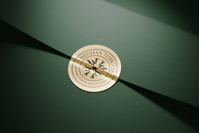 Luxury Sticker Mockup