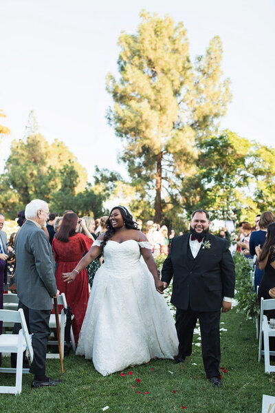 wedding ceremony at country club in Los Angeles