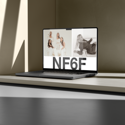 a computer and ipad mockups of no figures to six figures course content