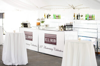 Ottawa event photography showing a bar setup for a 25th anniversary corporate celebration.  captured by JEMMAN Photography COMMERCIAL
