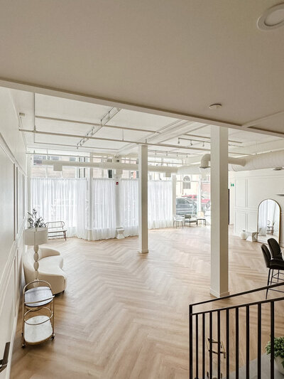 Studios At Vic Park YYC , a chic and elegant wedding venue in downtown Calgary, Alberta. Featured on the Brontë Bride Vendor Guide.