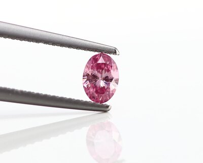 Argyle Purplish pink Oval diamond