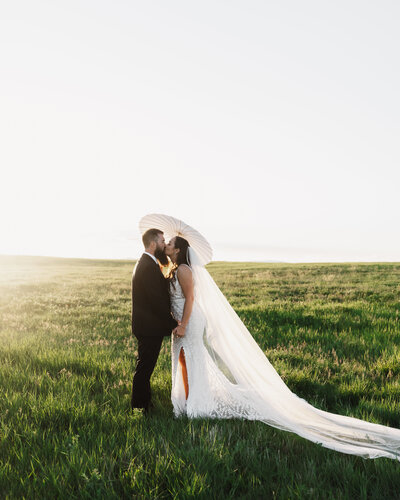 Montana wedding photographer captures candid moment of couple’s wedding day