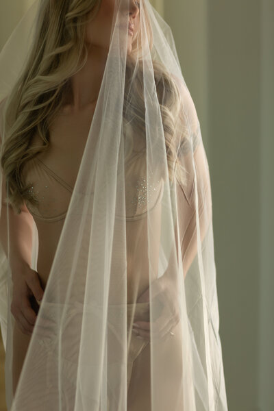 dark and moody boudoir session