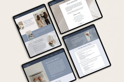 Laptop displaying modern branding and web design
