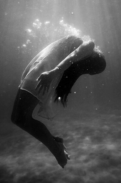 woman floating