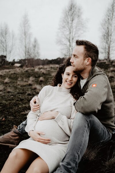 Zwangerschapshoot op het Wekeromse Zand, Ede