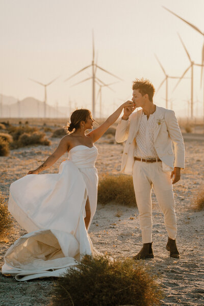 Wedding in Palm springs, photo by haley benton. boise wedding photographer