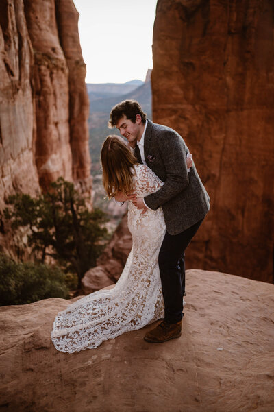 Gorgeous couple plans Elopement in Sedona, Arizona