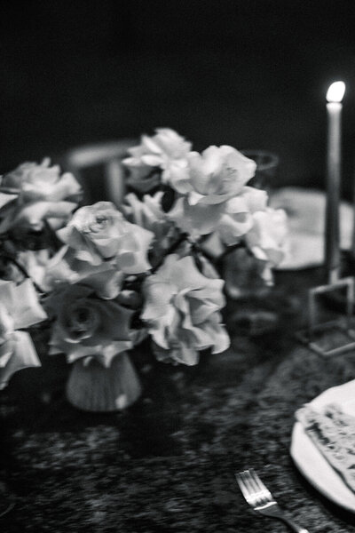 Black and White Editorial Roses