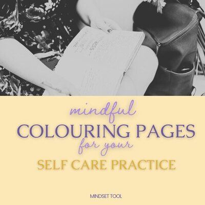 Mindful creative growth mindset coloring pages including hand-drawn mandalas 