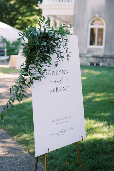 StrongMansion-wedding-florist-SweetBlossoms-WelcomeSign6