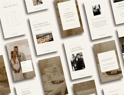 Instagram story templates voor bruiloftfotografen