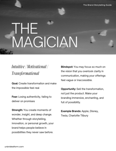 The Magician  Archetype in Branding for Boudoir Photographers