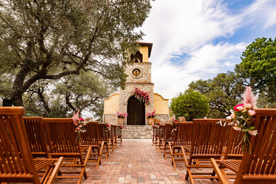 Ian's Chapel at the Camp Lucy wedding venue in Dripping Springs, Texas