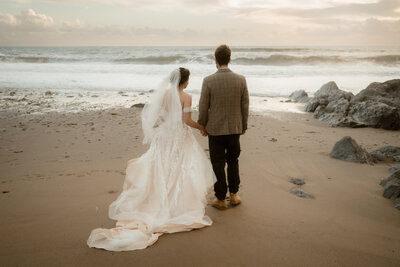 Beach elopement
