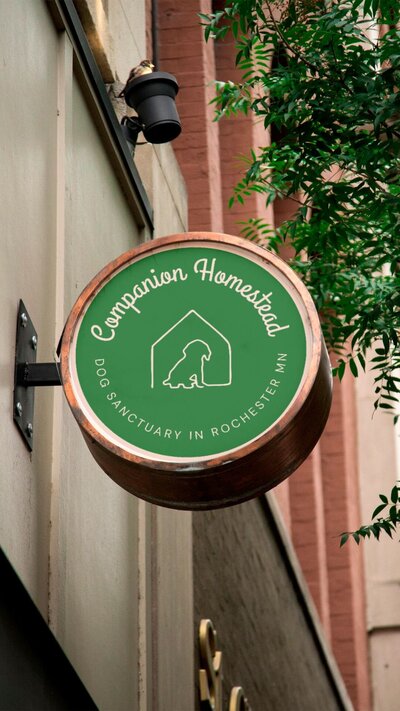 custom dog sanctuary branding design