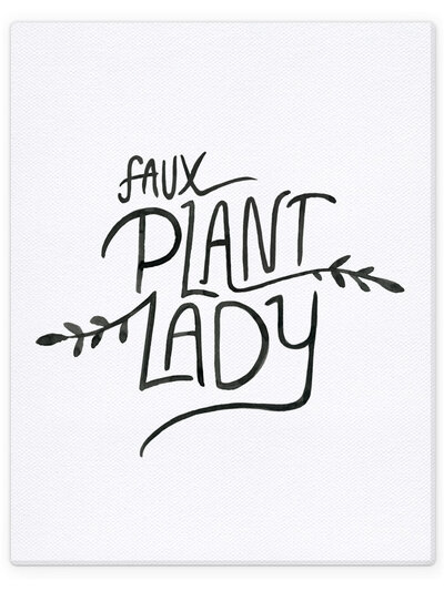 Faux Plant Lady