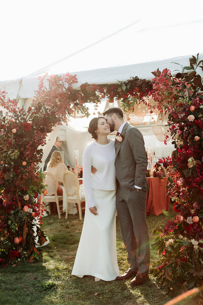 A tented wedding weekend  on Cape Cod at a New England venue with accommodations