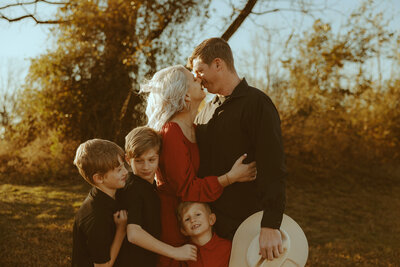 Pre-deployment family session at Cal Young Park in Abilene, TX