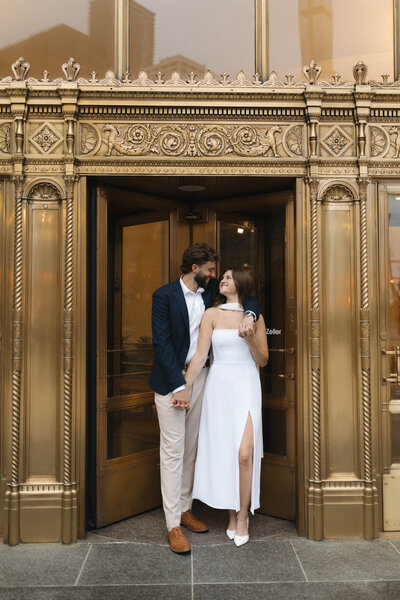 bride and groom editorial portraits
