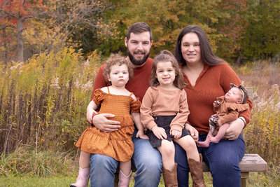 Beautiful Autumn family portraits in West Creek Reservation 