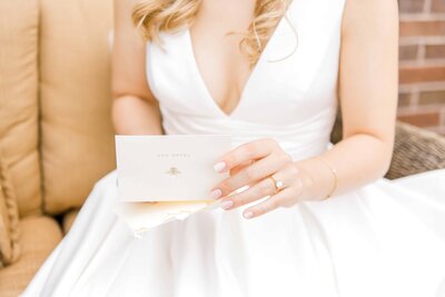 love letter on the wedding day