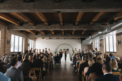 greenhouse wedding ceremony