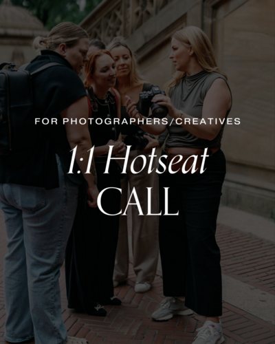 Call service and strategy session for wedding photographers 