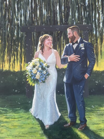 Ashery Lane Farm Minesota Live Wedding Painting