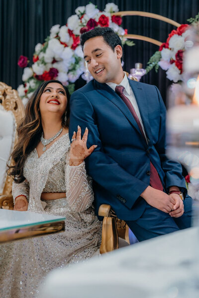 Bride and groom at Raleigh wedding
